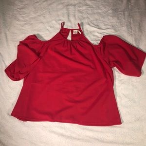 Sexy Shoulder Cut Out Blouse